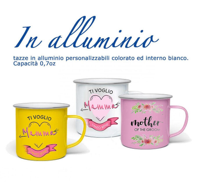 Tazza in alluminio personalizzata