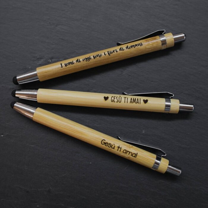 Penne in bamboo con punta touch